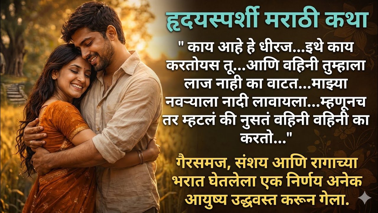 एक चुकलेला निर्णय! ज्याने चार जणांचे आयुष्य बदलले | Heart Touching Marathi Story 2026। मराठी कथा।