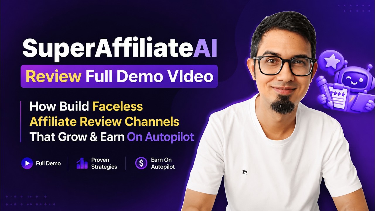 Best AI-powered Faceless Affiliate Review Channel Builder - SuperAffiliatesAI Review By Abhi Dwivedi