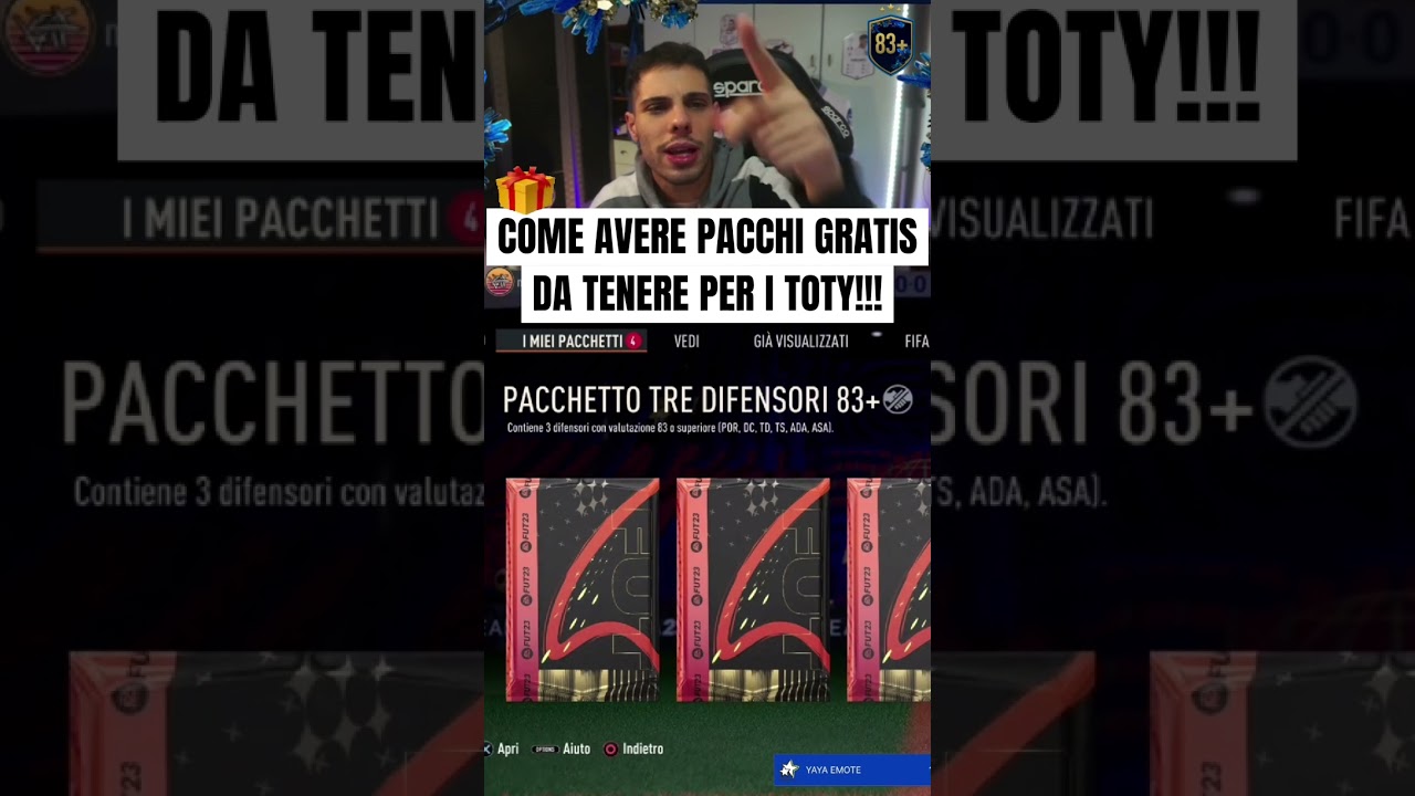 PACK GRATIS PER I TOTY! ECCO COME AVERLI!!! #fifa23 #fut23 #kinggm95 #iconfifa #totyfifa #fifa