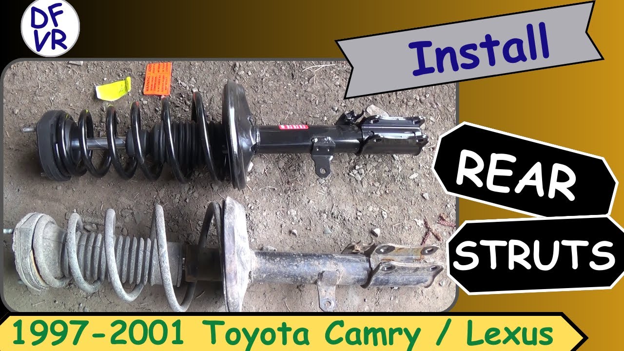 How To Replace Rear Struts 2000 Toyota Camry XLE 3.0L V6 or Lexus Sedan