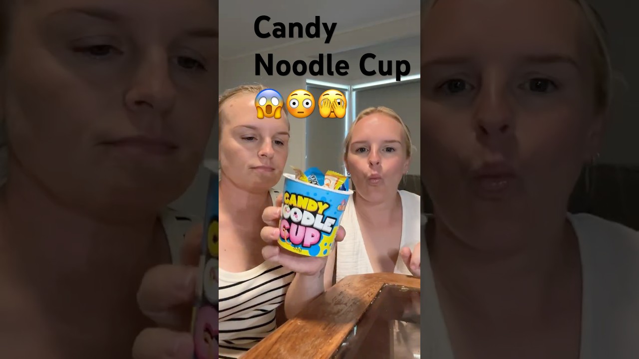 Candy noodle cup taste test! Ramen noodles, but all candy! 