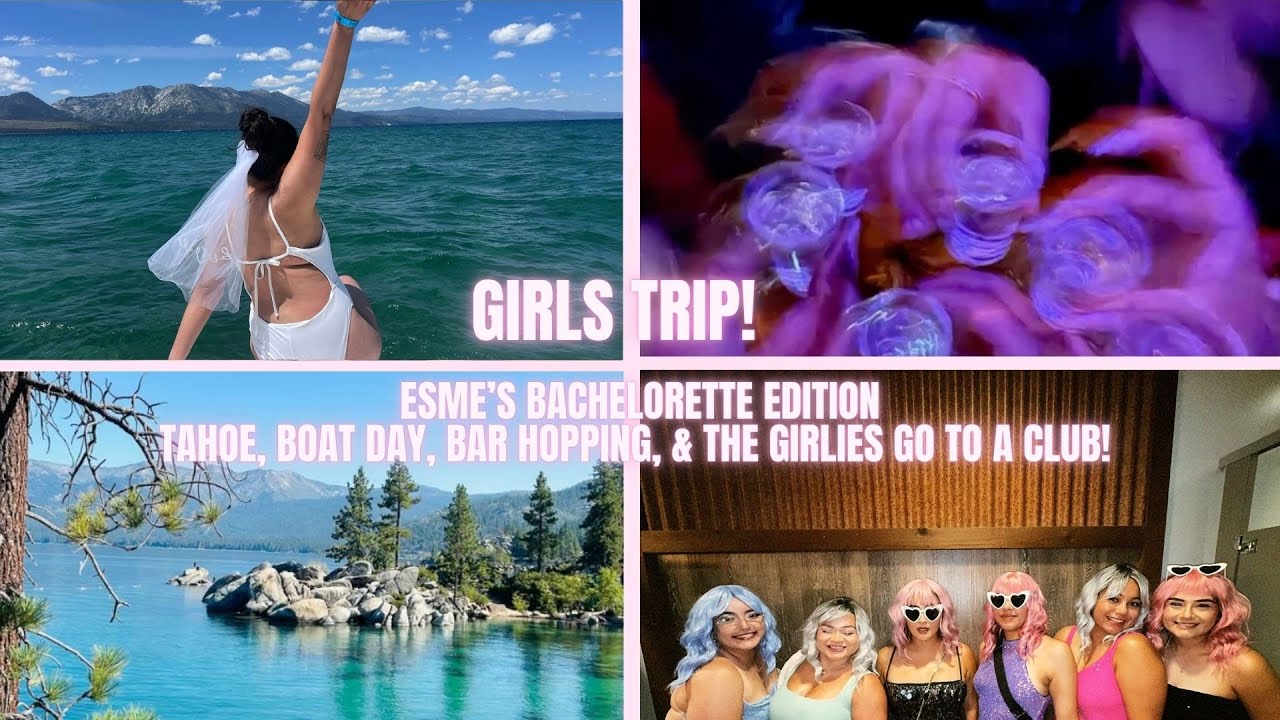 GIRLS TRIP: esmes bach edition in TAHOE! | pizza night, boat day, & nightlife! | Katie Nasaire