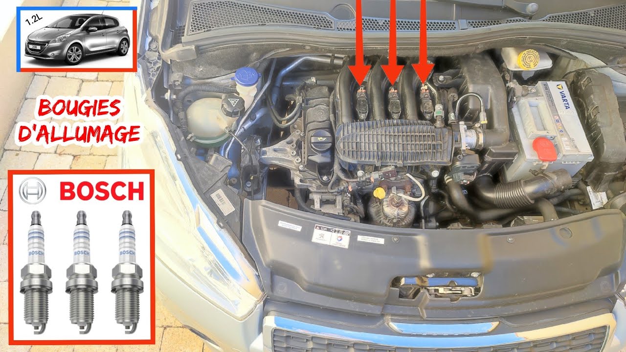 💥 ЗАМЕНА СВЕЧЕЙ ЗАЖИГАНИЯ НА PEUGEOT 208 1.2L PURETECH / VTI