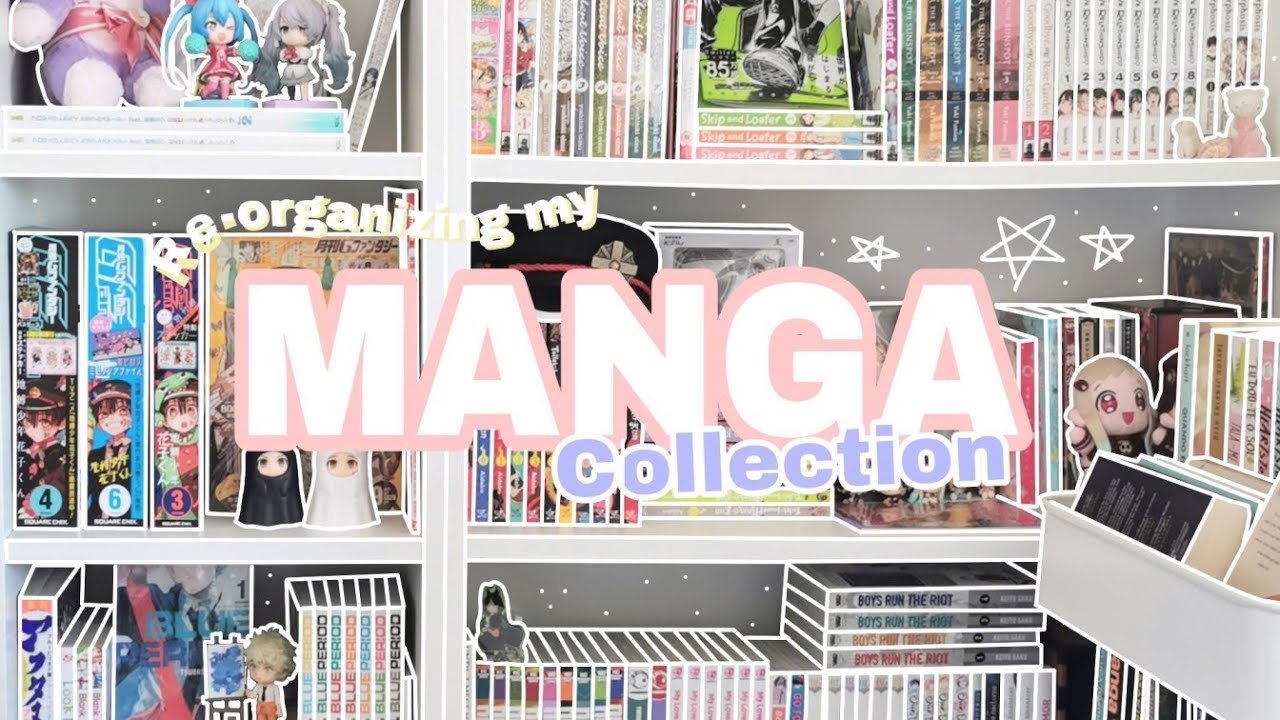 ଘ(੭*ˊᵕˋ)੭* reorganizing my manga collection! ♡ ⁺‧₊ 💌