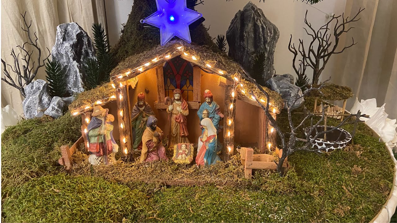 DIY NATIVITY SCENE || CHRISTMAS CRIB || SIMPLE AND EASY DIY NATIVITY SCENE