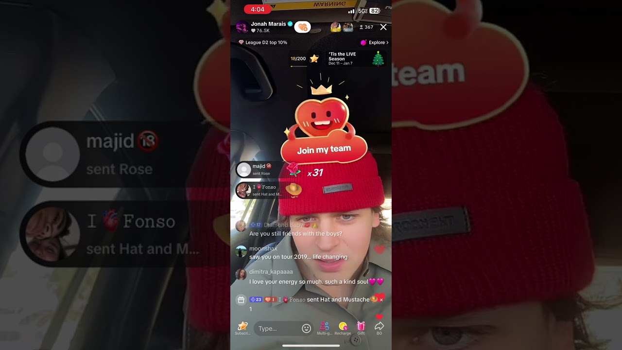 Most of Jonah’s live today 1/6/25