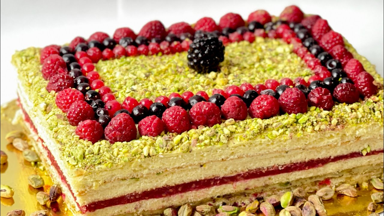 Gâteau pistache framboise 😍