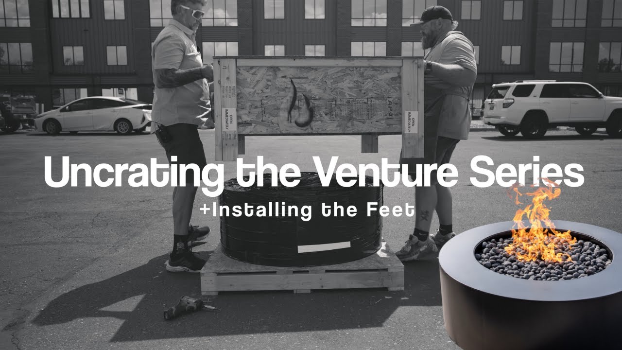Unboxing + Installing the Feet of a Complete Fire Pit from Montana - The Venture Series