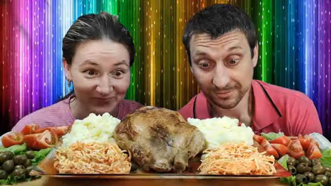 МУКБАНГ КУРИЦА ГРИЛЬ С КАРТОФЕЛЬНЫМ ПЮРЕ | MUKBANG GRILLED CHICKEN WITH MASHED POTATOES #mukbang