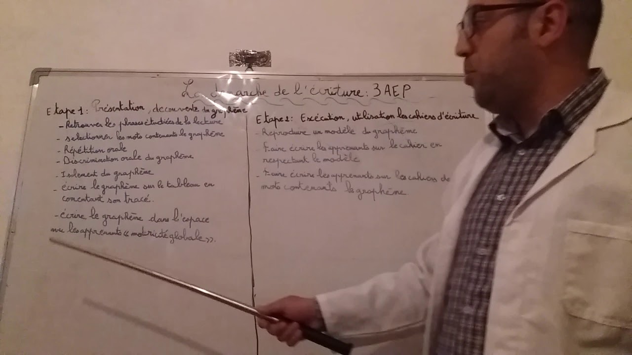 La démarche de l'écriture de la 3AEP