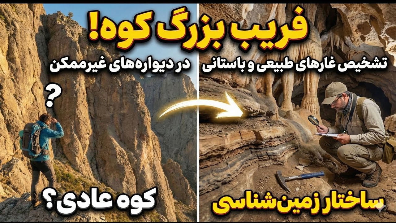 این کوه شما را فریب می‌دهد! روش ممنوعه پیدا کردن گنج در دیواره‌های غیرممکن