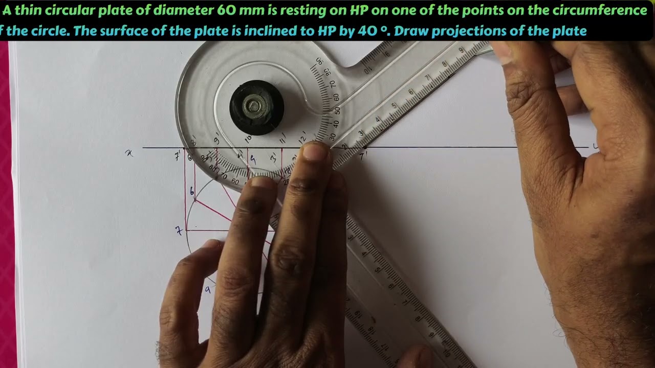 Projection of plane/Engineering Graphics/Engineering Drawing/EG/ED/#02/First year Engineering Degree