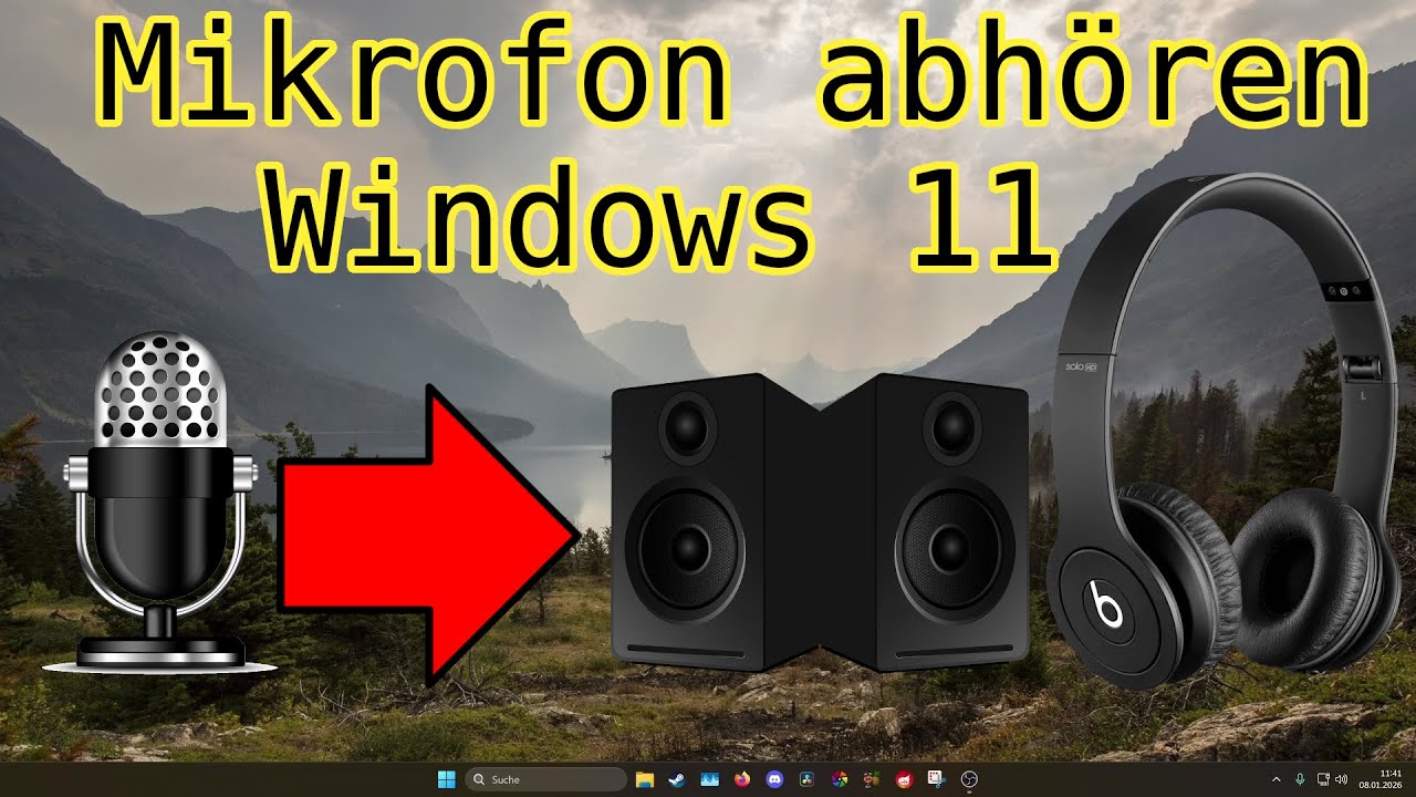 Eigene Stimme abhören über Mikrofon und Kopfhörer/Lautsprecher [Windows 11]