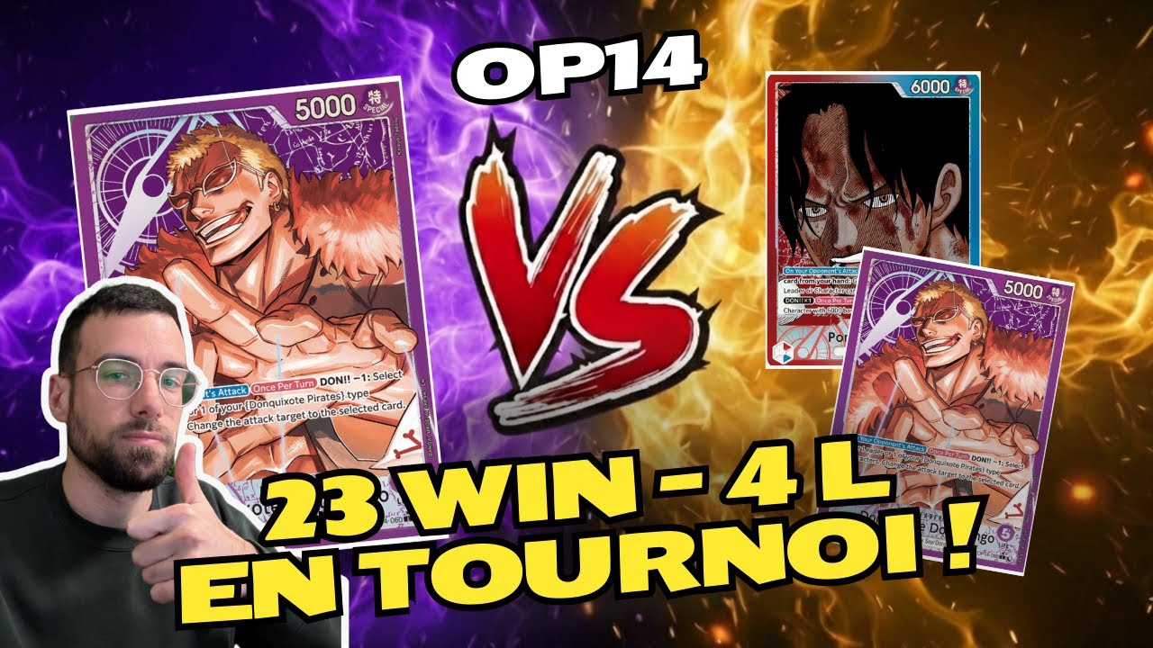 P Doflamingo VS RG Ace VS P Doflamingo | OP14 Gameplay POV | One Piece TCG FR