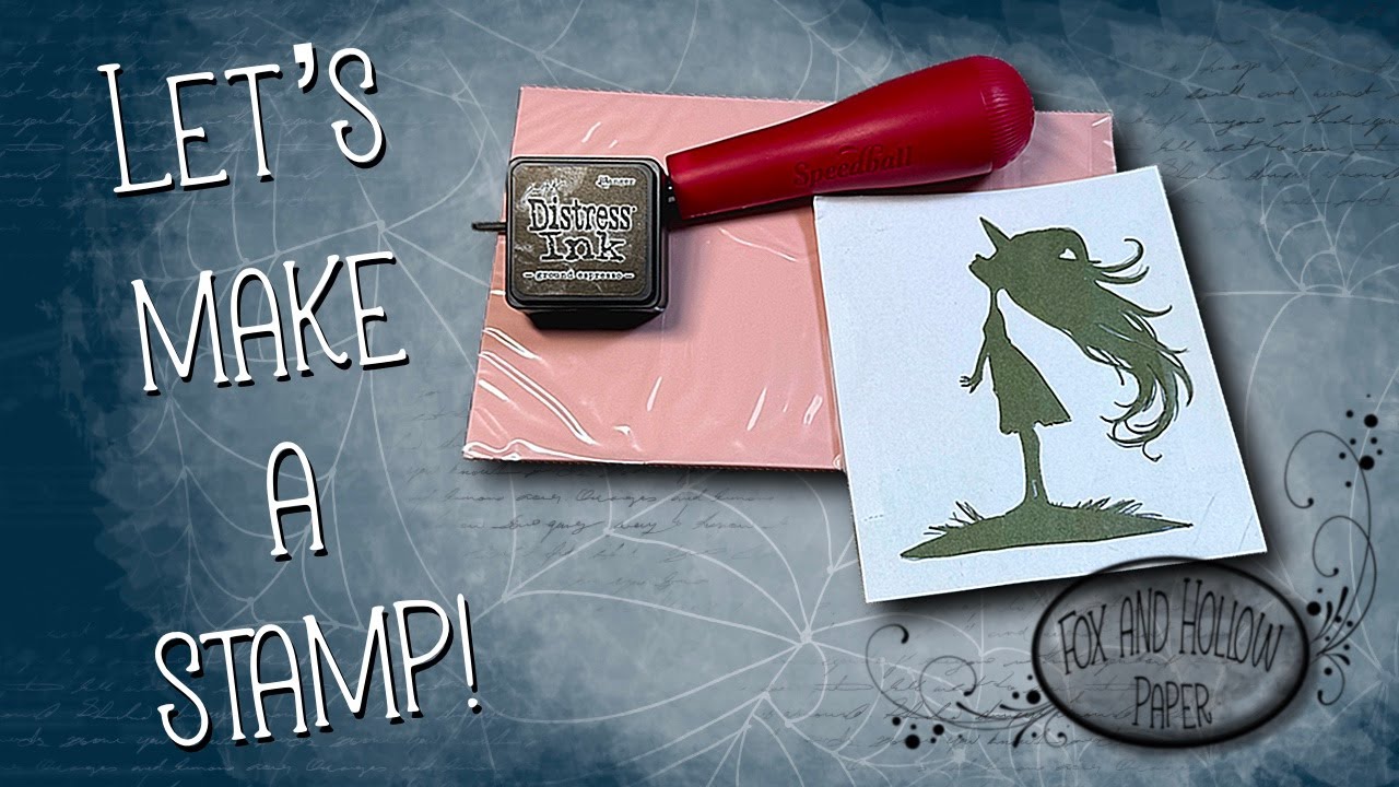 #1 Carve your own whimsical Witch Stamp for Paper Crafting!