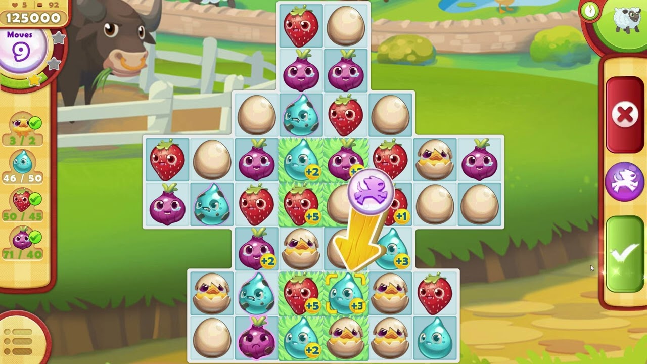 Farm Heroes Saga Level 91-95 Gameplay | Funny Games