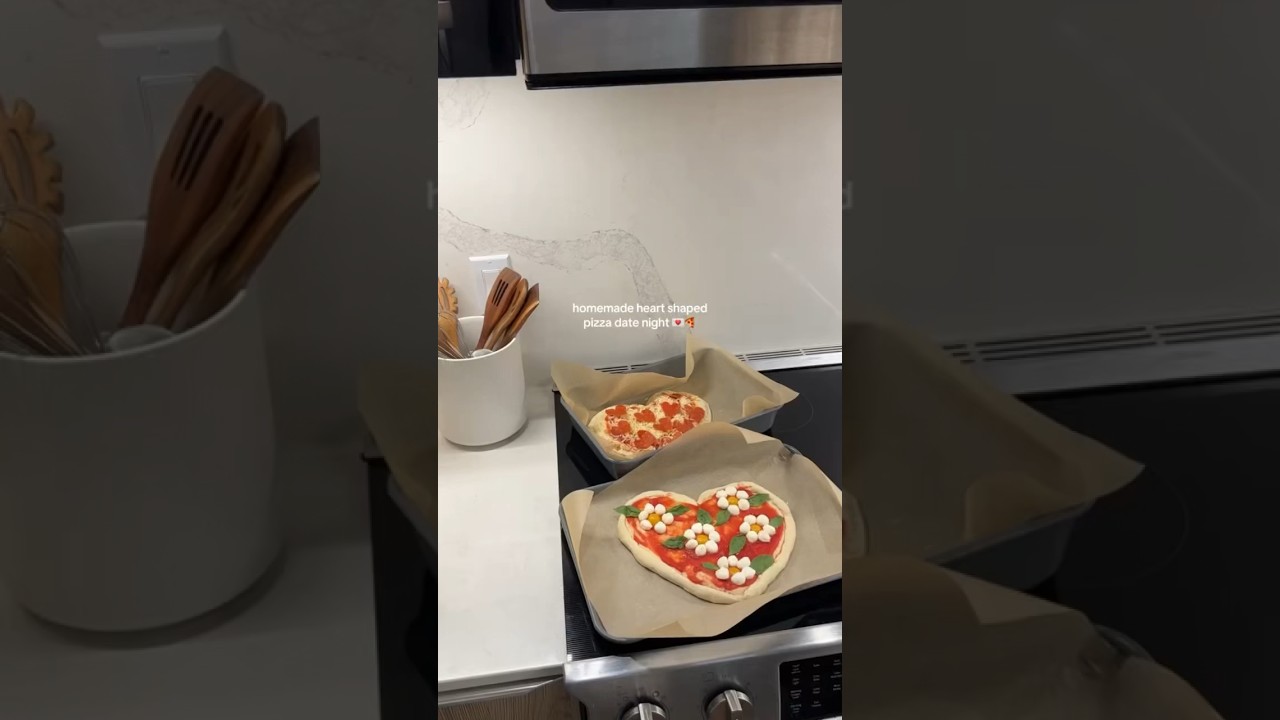 POV: homemade heart shaped pizza 🍕 #heartshaped #pizzalover #cookingathome #pizzarecipe #cooking