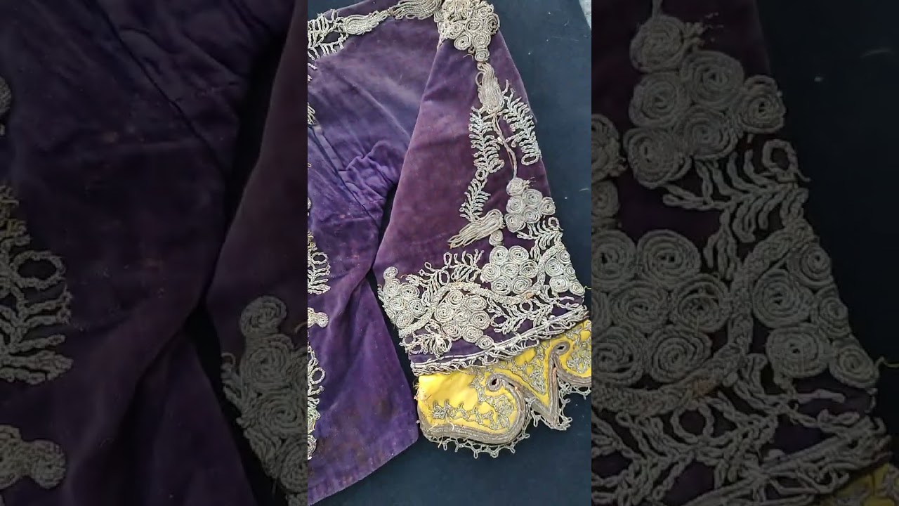 Antique Metallic Embroidered Sille Cepken #antique  #antiques