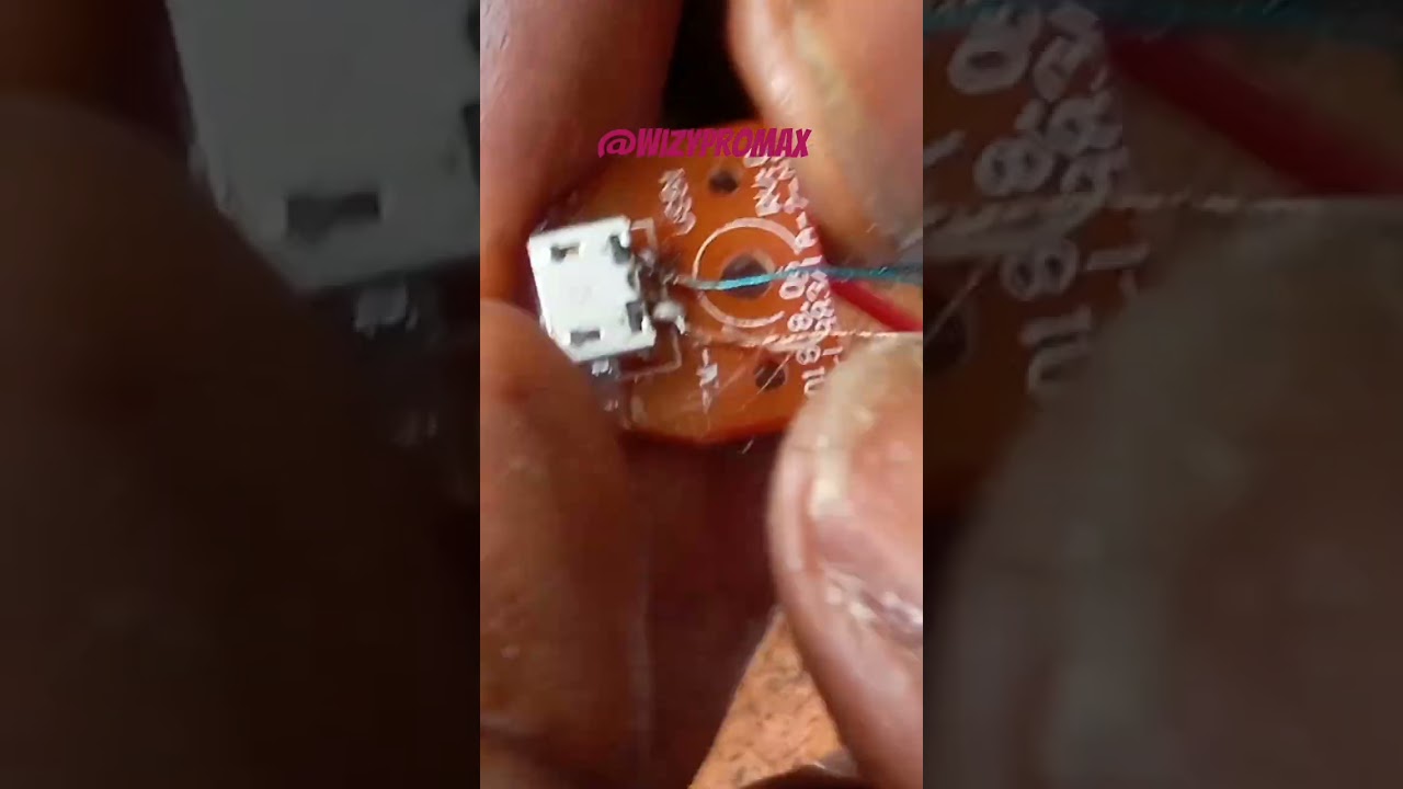The continuation of how to fix mini fan charging port.