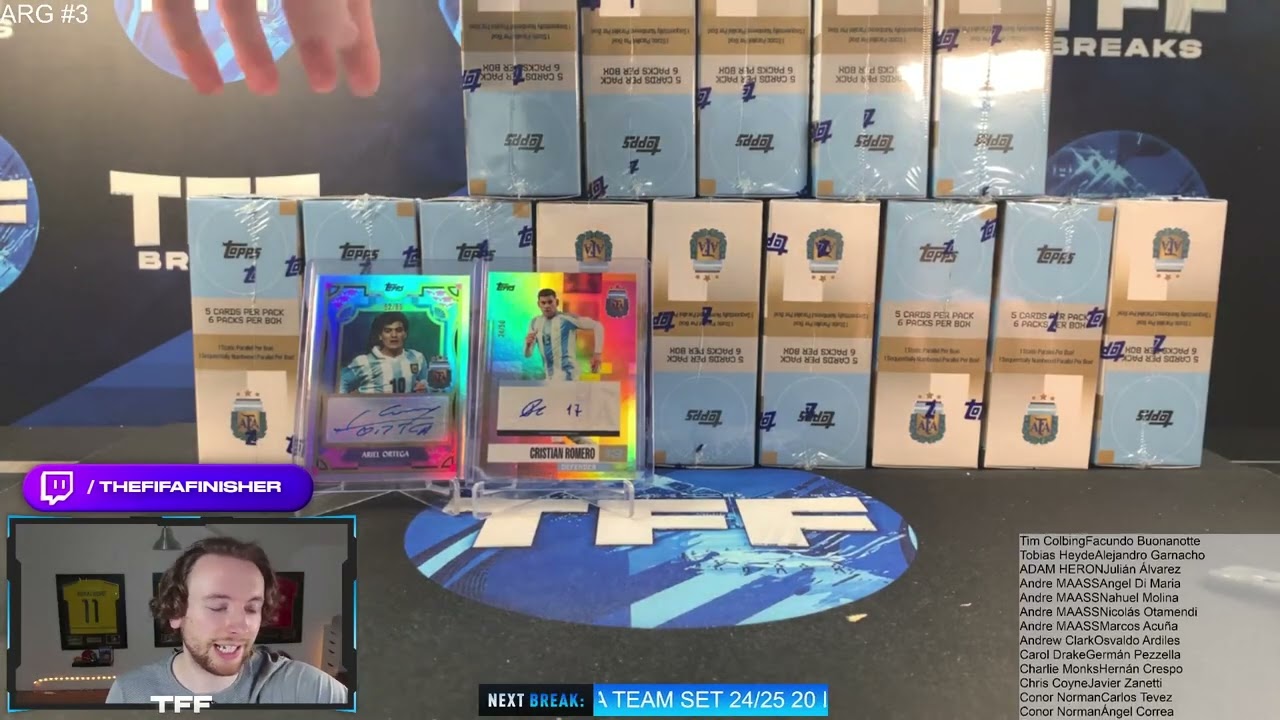 TOPPS ARGENTINA TEAM SET 2024/25 20 BOX CASE PYP #3
