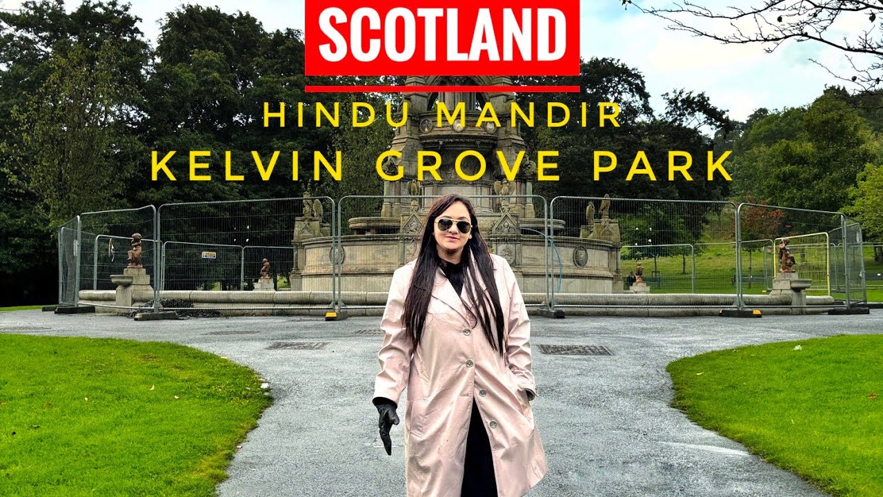 HINDU MANDIR In Glasgow 🙏 Kelvin Grove PARK 😍 SCOTLAND 🏴UK Trip 🔥Ep 26