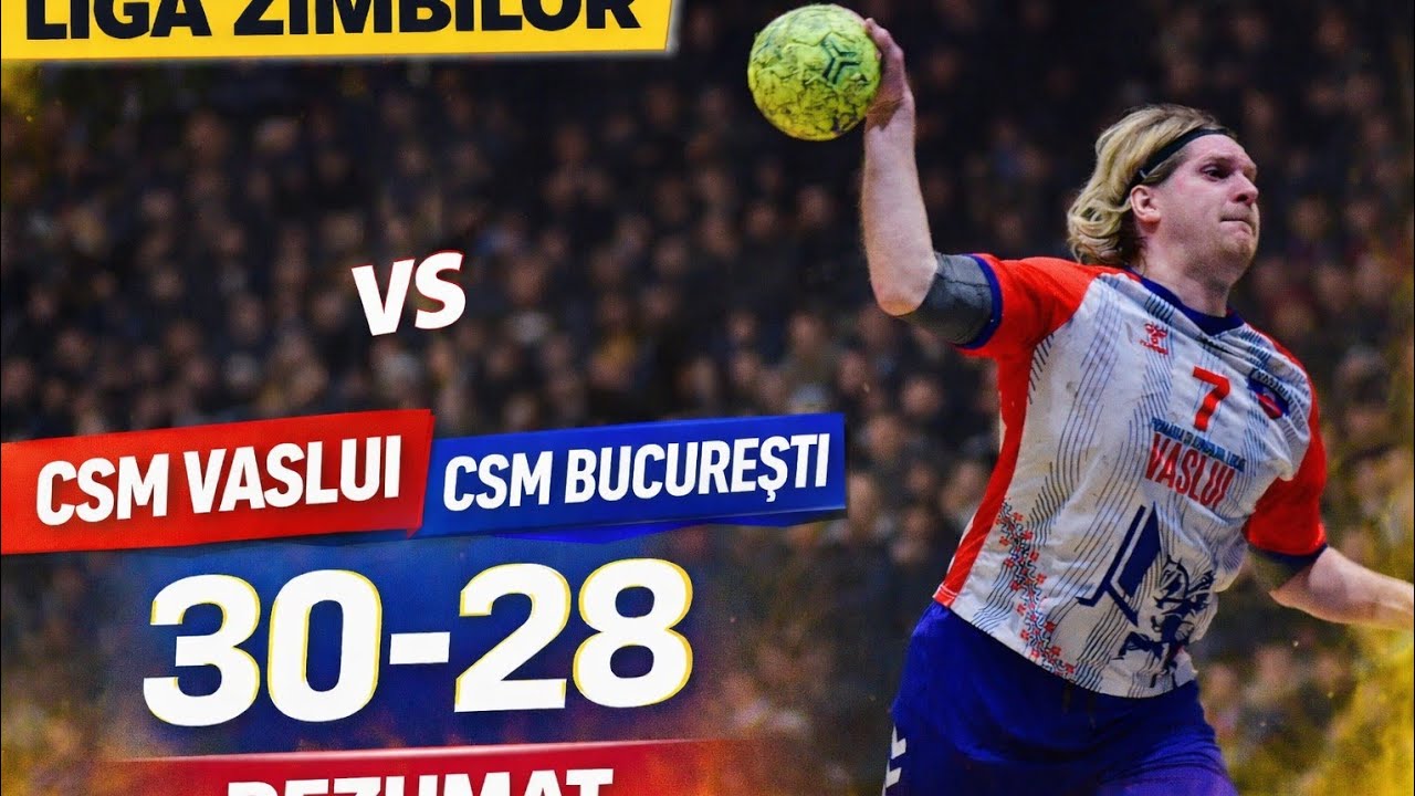 #1559 #Handbal - Liga Zimbrilor: CSM Vaslui - CSM Bucuresti 30-28! Efectele lui Hantaru & Malasinkas