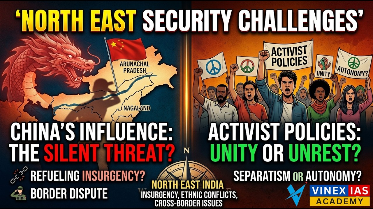 🔥 North East Security Challenges | Activist Policies & China's Influence | UPSC Current Affairs 2026