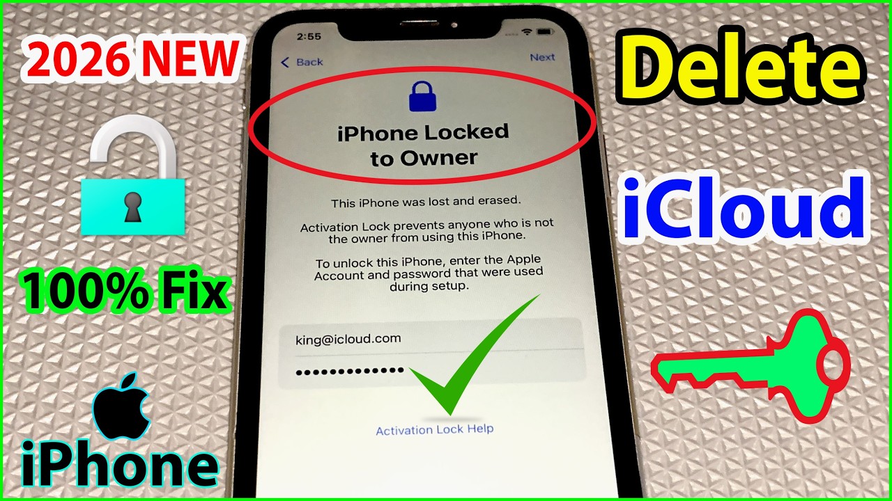 [Удаление iCloud] Блокировка активации на iPhone 2026 | Заблокировано для владельца? Постоянное р...
