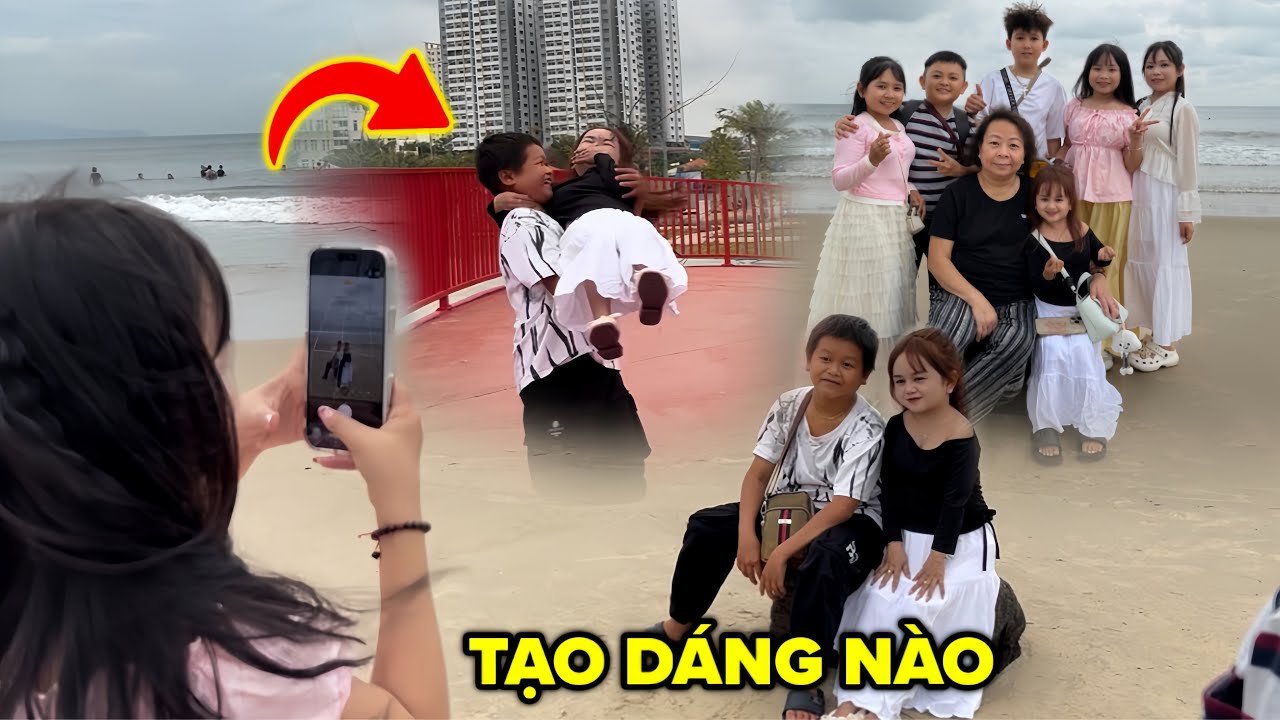 CẢ NHÓM cùng CÔ THUỲ quậy đục bãi biển VŨNG TÀU - Cười Xỉu Cùng Cặp Đôi HUY HUYỀN | ĐẦU BẾP TÍ HON 