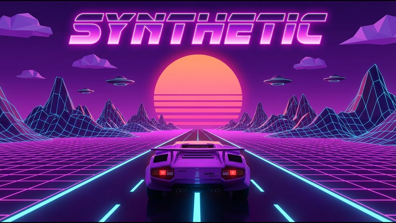 Synthetic - 80s Arcade Vibes | Synthwave Highway Cruise