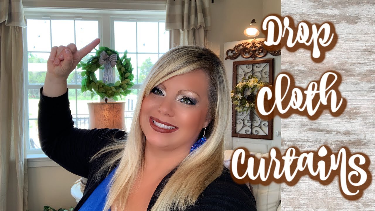 DROP CLOTH CURTAINS | TUSCAN | FRENCH COUNTRY | FARMHOUSE | SUNROOM