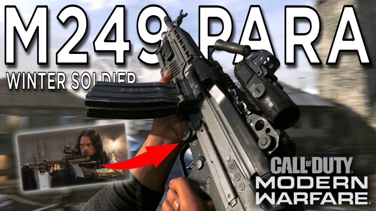 Recreate the Winter Soldier M249 Para from Infinity War Movie on Modern Warfare 2019 PS5 Gameplay