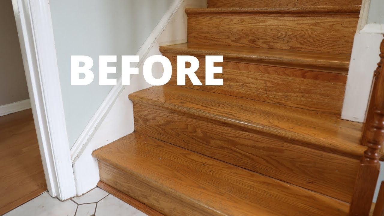 Paint Your Stairs and Install a Stair Runner - DIY Tutorial - Thrift Diving