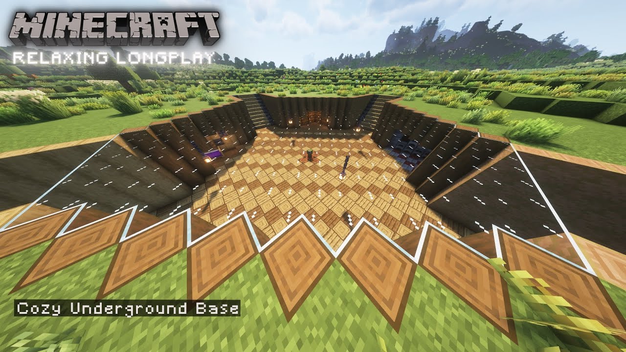 Minecraft Relaxing Longplay - Cozy Undergorund Base (No Commentary)