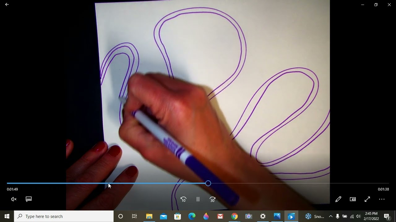 Calligraphic Line Design