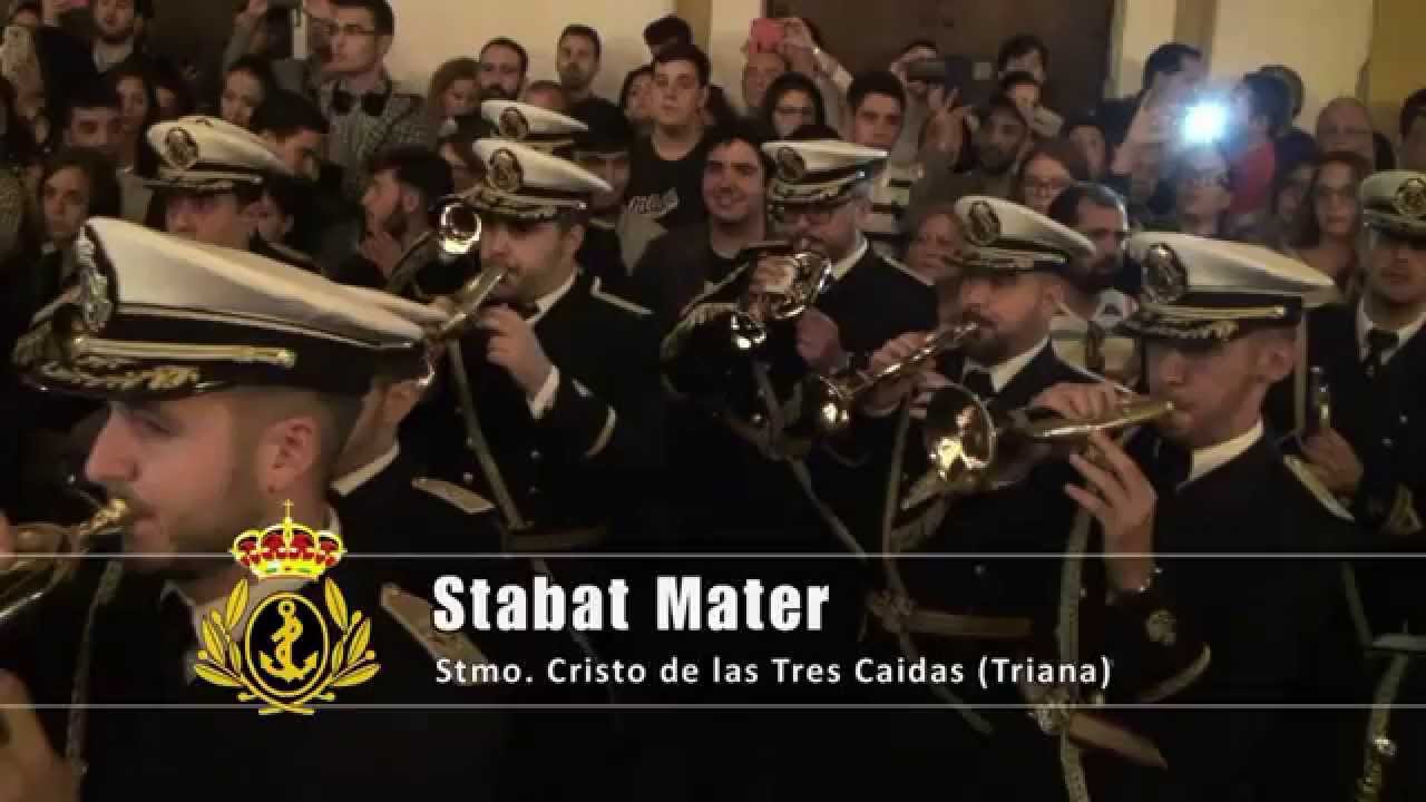 [HD] Tres Caidas de Triana - Toque Oración, Stabat Mater, Vía Crucis de la Salud (Capilla Marineros)