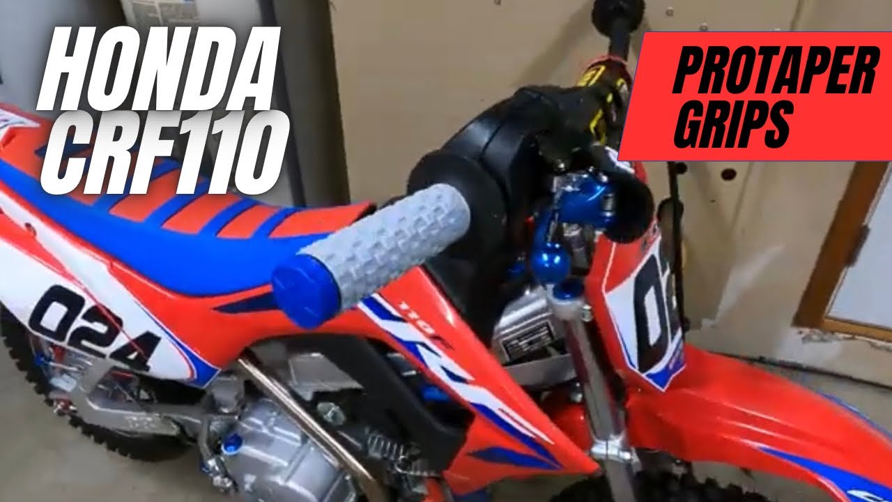 Pro Taper Pillow Top Grips Install on Honda CRF110 - Easy Upgrade for Better Comfort!