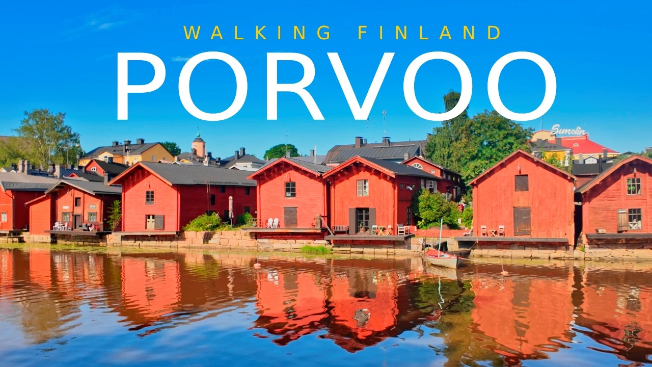 Walking Finland: Town of Porvoo, August 2025 [4K] #slowtv
