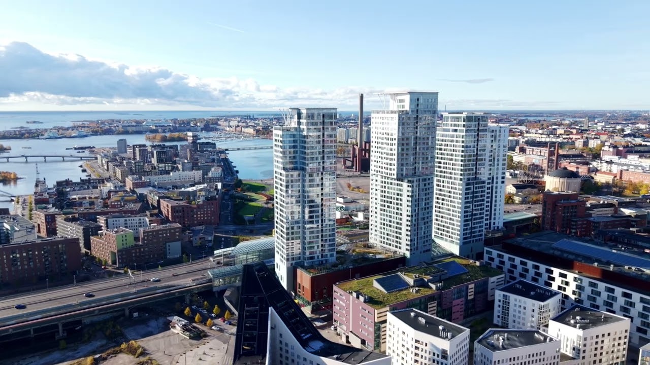 Kalasatama Helsinki 🇫🇮 | Cinematic Drone View 🏙️✨