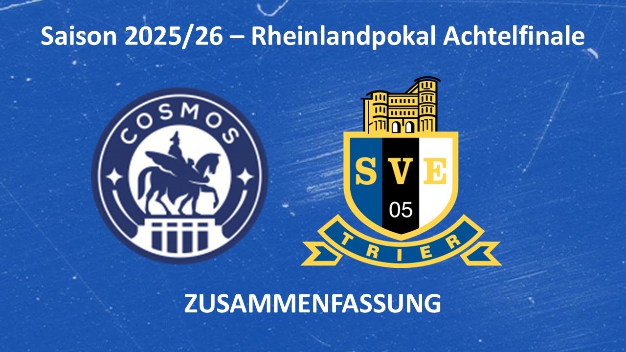 SVE-TV: Cosmos Koblenz vs. Eintracht Trier - Highlights (Achtelfinale Rheinlandpokal Saison 25/26)