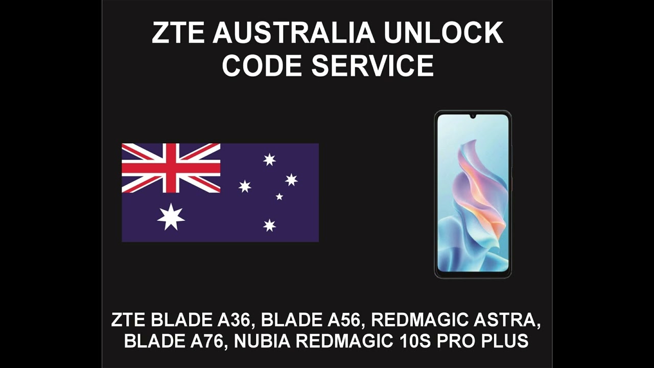 ZTE Australia Unlock Code Service, All ZTE Models, Telstra, Optus, Vodafone