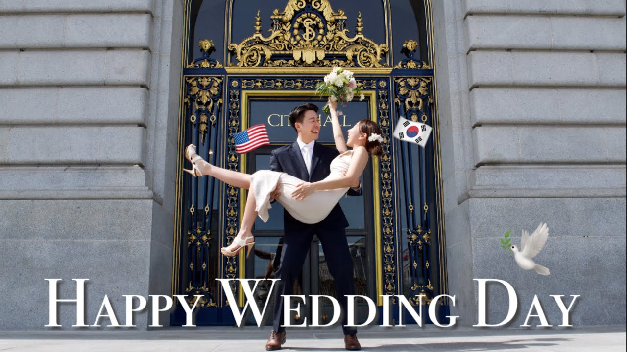 🇰🇷🇺🇸Международная пара | Свадьба в мэрии Сан-Франциско 🕊️Теперь не просто международная пара, а н...