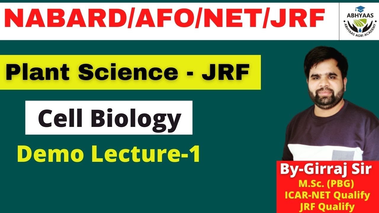 |CELL BIOLOGY | PART-1 | JRF | NABARD| RRB| AFO| ADA| RHEO| NET|