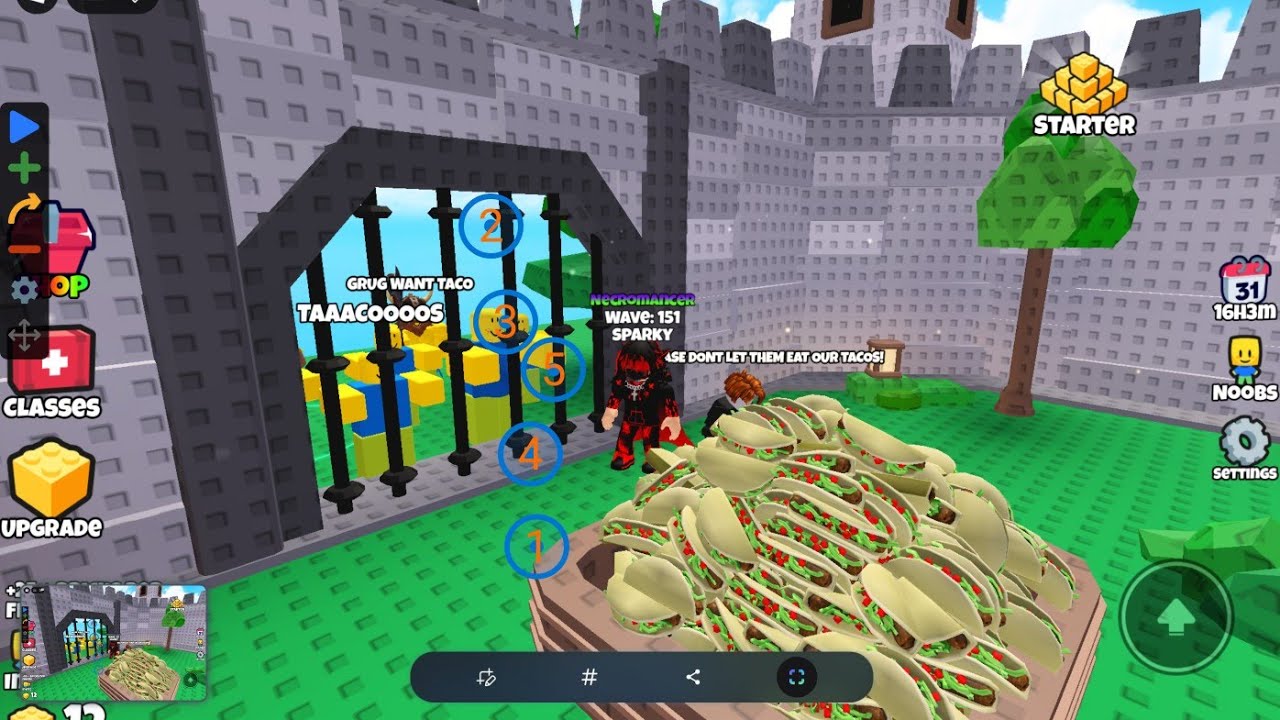 Showcasing weapons in noob invaders