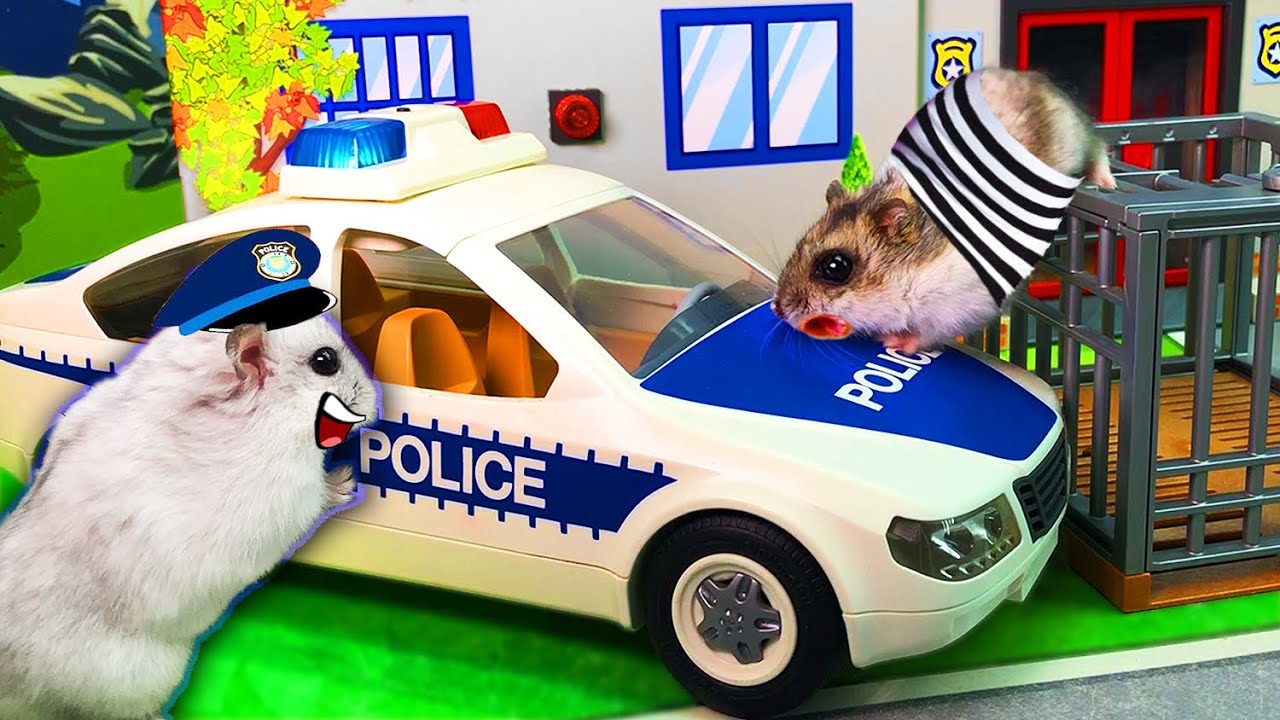 Hamsters Escape maze with traps! Hamster Police Pets - Obstacle Course Chase