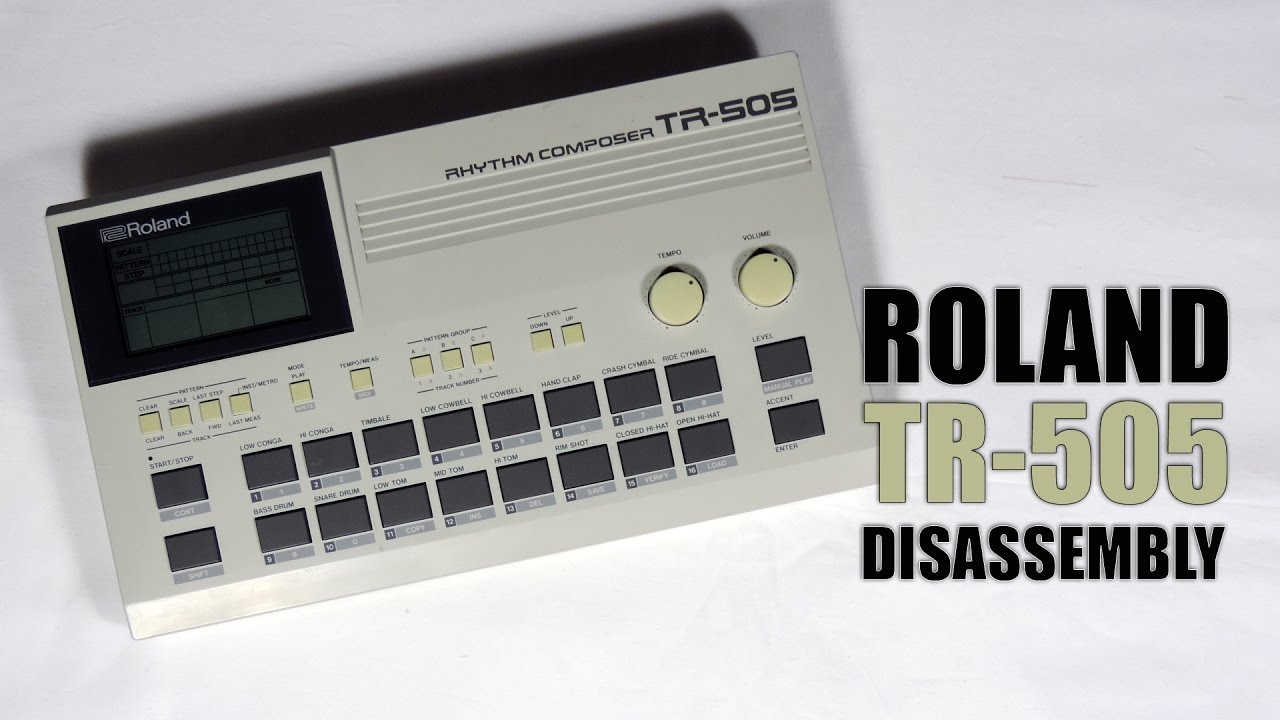 Roland TR-505 Disassembly / D&eacute;montage : Tutorial