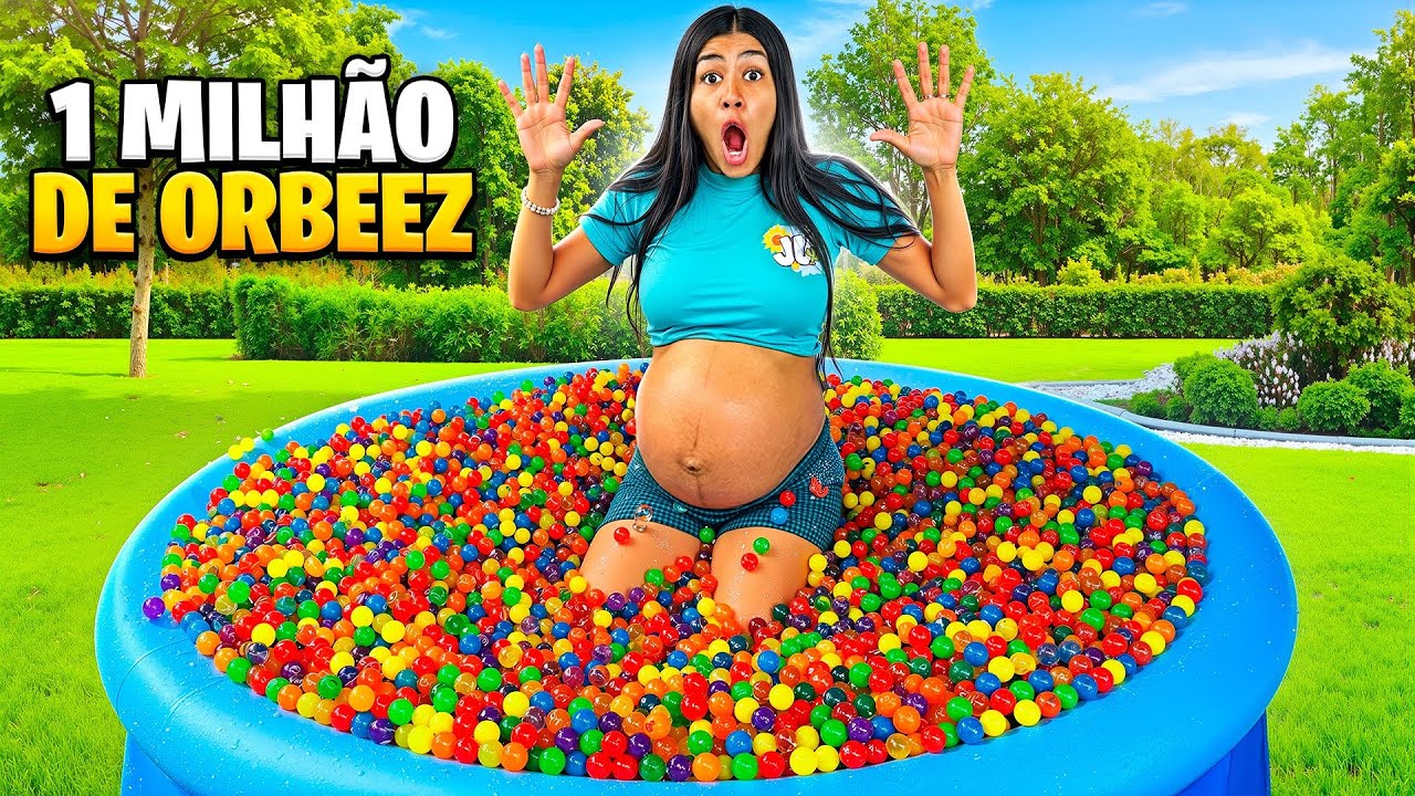 ENCHI UMA PISCINA COM 1 MILHÃO DE ORBEEZ! *e olha o que aconteceu 