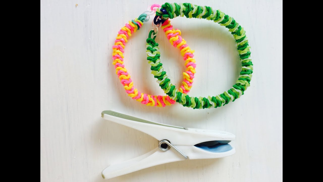 🔵 DIY-Il Bracciale con Elastici Più facile del mondo- con MOLLETTA! By Lilla