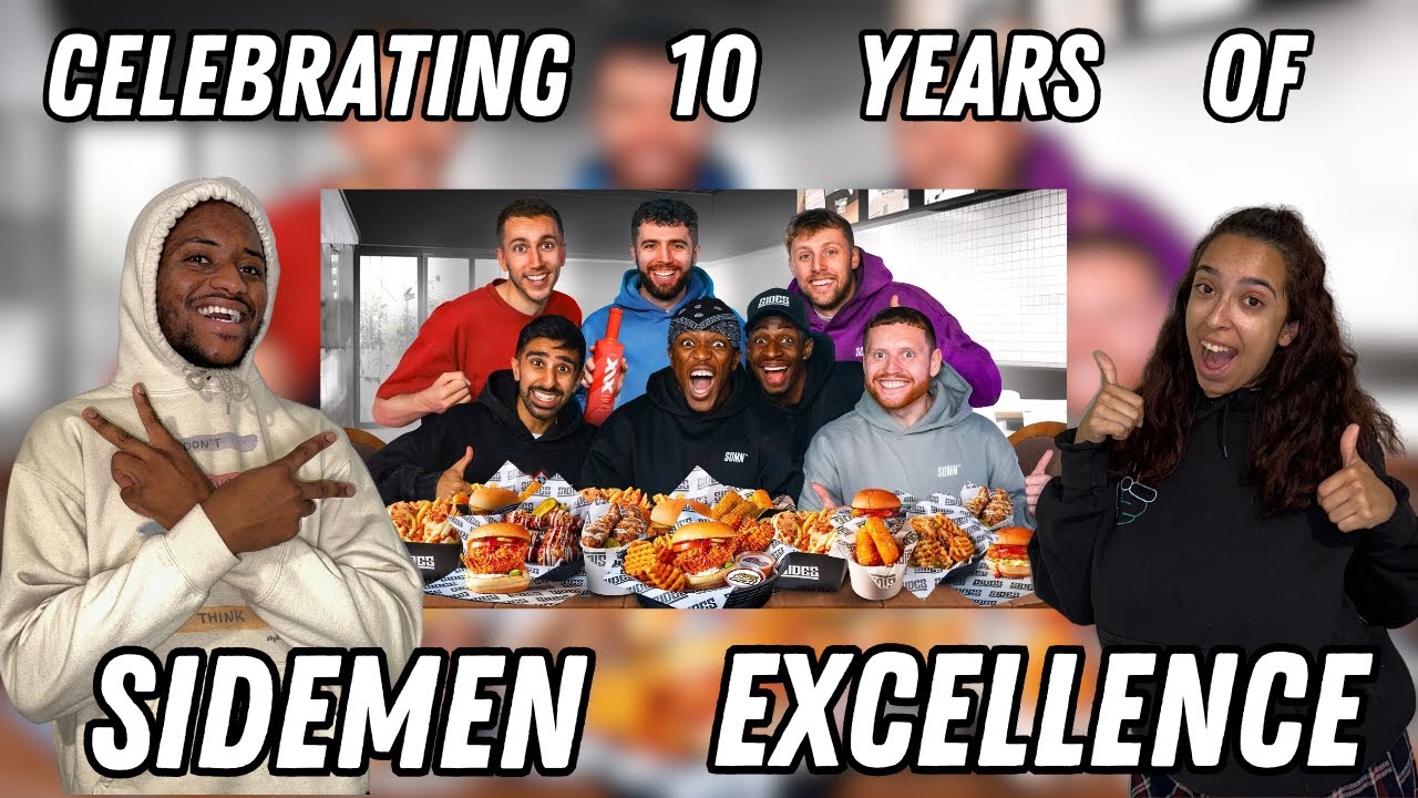 COUPLE REACTS TO SIDEMEN 10 YEAR ANNIVERSARY MUKBANG | RAE AND JAE REACTS