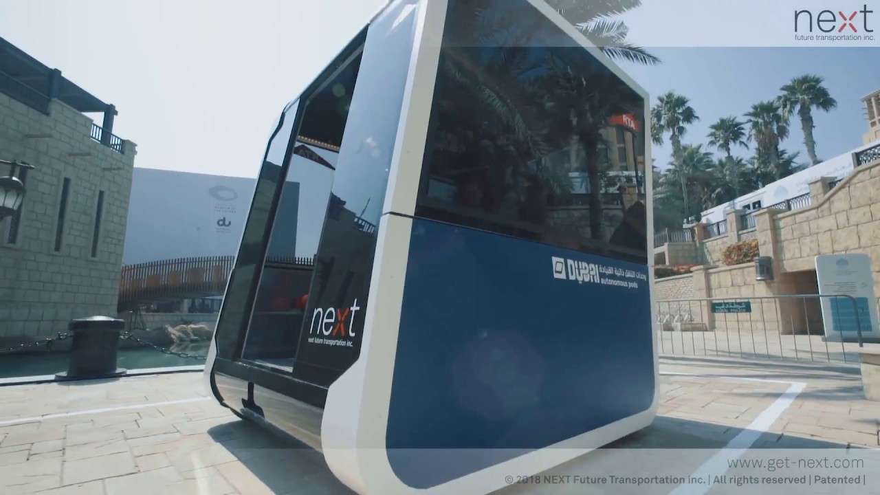 NEXT Future Transportation - Full Scale Working Modular Prototypes Testing in Dubai